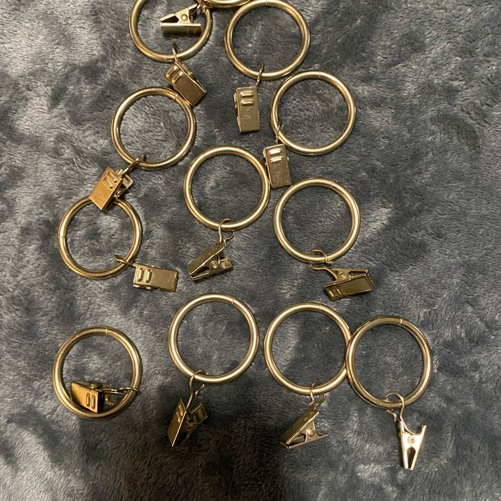 Gold Keychain Rings with Clips - Picture 3 of 6